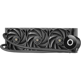Mars Gaming ML-PRO360, Professionelle CPU-Flüssigkeitskühlung, TDP 600W, 3x Ultra-leise FDB-Lüfter, Opti-Chamber Pumpe mit Weißem Beleuchtungsring, Universal Multisocket, Schwarz