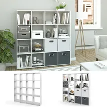 Vicco Bücherregal 16 Fächer  Weiß