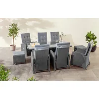 Konifera Garten-Essgruppe »»New Paris««, (Set, 23 tlg 6 Sessel,