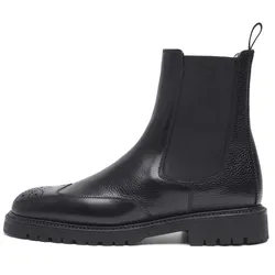 Chelseaboots HENRY STEVENS "Bonnie FBCB3", Damen, Gr. 40,5, schwarz, Leder, klassisch, Schuhe
