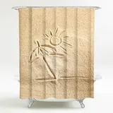 Sanilo Duschvorhang Sunshine 180 x 200 cm gelb