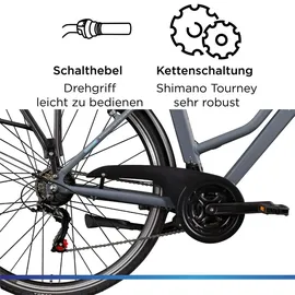 Zündapp Green 7.7 28 Zoll RH 48 cm grau/blau