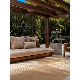 Ted Baker Teppich Acacia, Wendeteppich, rechteckig, Höhe: 8 mm, Designteppich, Wetterfest, Pflegeleicht, Modern, Wohnzimmer, Terrasse beige 200 cm x 300 cm x 8 mm