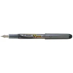 PILOT Einweg-Füllhalter V-Pen Silver, rot