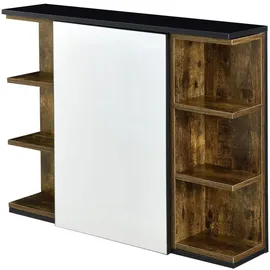 [en.casa] Harstad 80 cm braun/schwarz