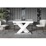 altdecor Esstisch ausziehbar, ideal als Küchentisch, Esszimmertisch oder Wohnzimmertisch, solide Konstruktion aus Möbelplatte, - RONX - 140-180x80... - Grau