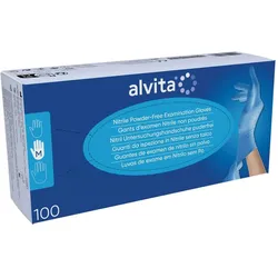 Alvita Nitril Untersuchungshandschuhe puderfrei M