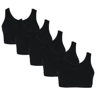 TupTam Mädchen Bustier mit Breiten Trägern 5er Pack, Farbe: