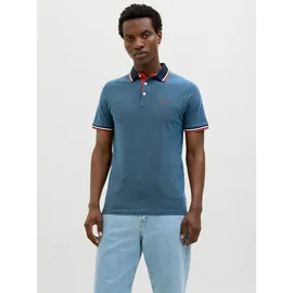 JACK & JONES Paulos 2 Units Kurzarm-poloshirt Rio Red / Pack 1 Rio Red / 1 Denim Blue M