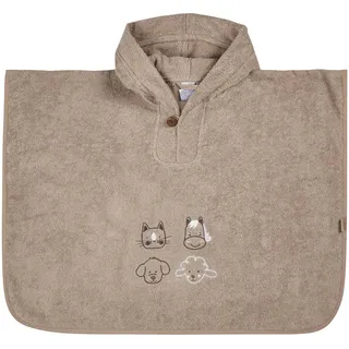 Sterntaler Badeponcho braun