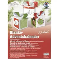 Ursus Adventskalender-Set Geschenkboxen blanko Wichtel 6,1x6,1x6,1cm