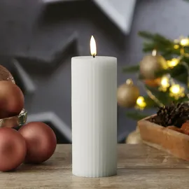 uYuni LED Kerze Thea 15,2 cm weiß