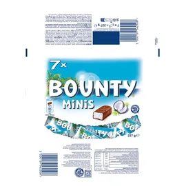 Bounty Minis, Kokos | 1 Beutel (1 x 227 g)