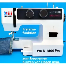 W6 Nähmaschine N 1800 Pro | Schwarz