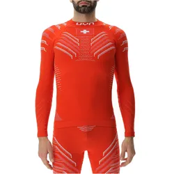UYN Natyon 3.0 Schweiz langarm Ski-Funktionsshirt T021 - switzerland XS
