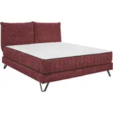 Set One by Musterring Boxspringbett Baldwin 180 x 200 cm Stoff Rot