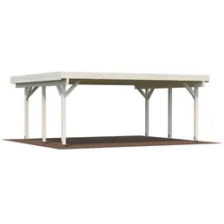 Palmako Carport Karl 20,6 m2 naturbelassen Holzcarport