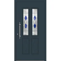 SCHÜCO Aluminium Haustür "IRMA" ADS 75.SI RC2 Anthrazit RAL 7016 beidseitig innen öffnend DIN links