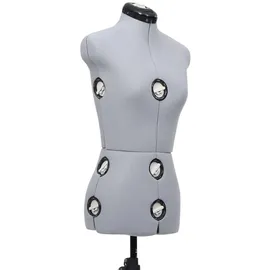vidaXL Schneiderpuppe Verstellbar Weiblich Grau S Größe 33-40