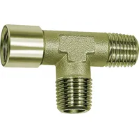 Riegler T-Stück, außen/außen/innen, G/R 3/4, SW 25, Messing vernickelt