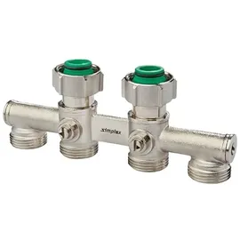 Simplex 4-fach Hahnblock für Heizkörper G3/4"