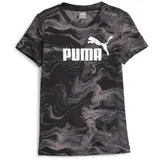 Puma ESS+ Marbleized Mädchen T-Shirt, schwarz - 176