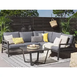 Beliani Vizzini Loungeset grau/schwarz