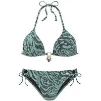 Bruno Banani Triangel-Bikini Damen Grün 40 Cup C/D
