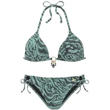 Bruno Banani Triangel-Bikini Damen Grün 40 Cup C/D