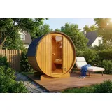 FinnTherm Fasssauna Mini XXS inkl. 4,5 kW Ofen + int. Steuerung