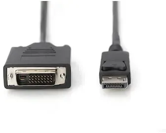 DIGITUS DisplayPort 1.2 Adapterkabel 5m DP zu DVI-I (24+1) St./St. schwarz