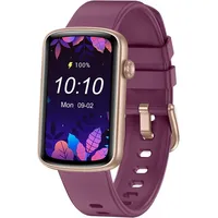 HUAKUA Smartwatch (3,7 cm, android ios), Damen Smartwatch mit 1.47" Display, Gesundheitstracking lila
