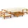 vidaXL Garten-Lounge-Set 7-tlg. creme Akazie
