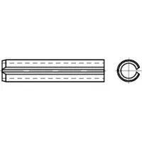 Industrial Quality Supplies DIN 1481 Spannstift (Spannhülse), schwere Ausführung,