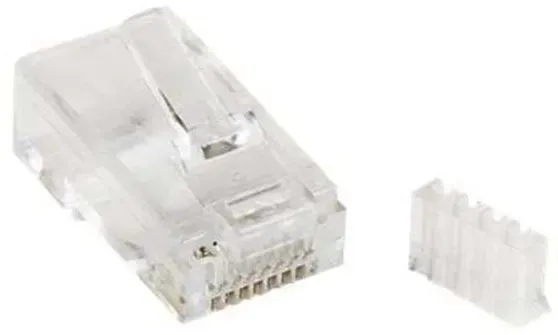 Cat 6 RJ45 Modular Plug for Solid Wire - transparent - Transparent