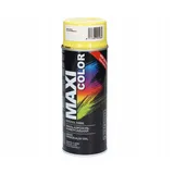 Maxi Color NEW QUALITY Sprühlack Lackspray Glanz 400ml Universelle spray Nitro-zellulose Farbe Sprühlack schnell trocknender Sprühfarbe (1018 Zinkgelb glänzend)