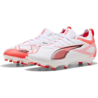 Jr Fussballschuh, White Black-Glowing red 31 EU - 31