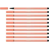 Stabilo - Premium-Filzstift - Pen 68-10er Pack - apricot