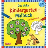 Carlsen Verlag Ausmalbilder für Kita-Kinder: Das dicke Kindergarten-Malbuch: Auf der Wiese