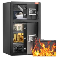 Vevor Safe Tresor mit feuerfester Geldtasche, Doppeltüren-Safe 4,5 Kubikfuß,