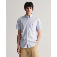 GANT Kurzarmhemd »Regular Fit Popeline Hemd leicht strapazierfähig pflegeleicht«, mit einer kleinen Logostickerei auf der Brusttasche, Gr. 4XL - N-Gr, light blue, , 91930450-4XL N-Gr