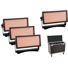 Eurolite Set 4x Multiflood Pro IP SMD RGBW Strobe/Wash + Case