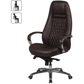 FineBuy Chefsessel braun