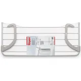 Rayen Balkonwäscheständer, 5 m Trocknungsbereich Wäscheleine für kleine Wäsche für Indoor & Outdoor Maße: 81 x 37,5 x 15 cm, Farbe: Weiß ... - Weiß/Grau,