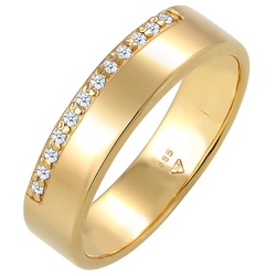 Elli DIAMONDS Verlobung Diamant (0.12 ct) Luxuriös 585 Gelbgold Ringe   Damen 