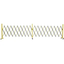 Mendler Alu Absperrgitter 110 x 500 cm Gelb/Schwarz