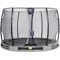 EXIT TOYS Elegant Inground-Trampolin 305 cm inkl. Economy Sicherheitsnetz grau