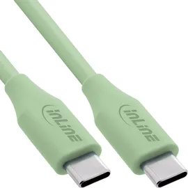 InLine USB-C Schnellladekabel 100W für iPhone/iPad/Galaxy S23/Pixel Tablets Matcha Latte