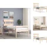 Betten & Bettgestelle - Living Seniorenbett Mit Kopfteil Massivholz