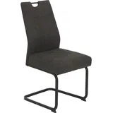 Hela Esszimmerstuhl KLAUDIA Schwingstuhl (Set) 4 Stk.Komfortsitz mit Federkern schwarz